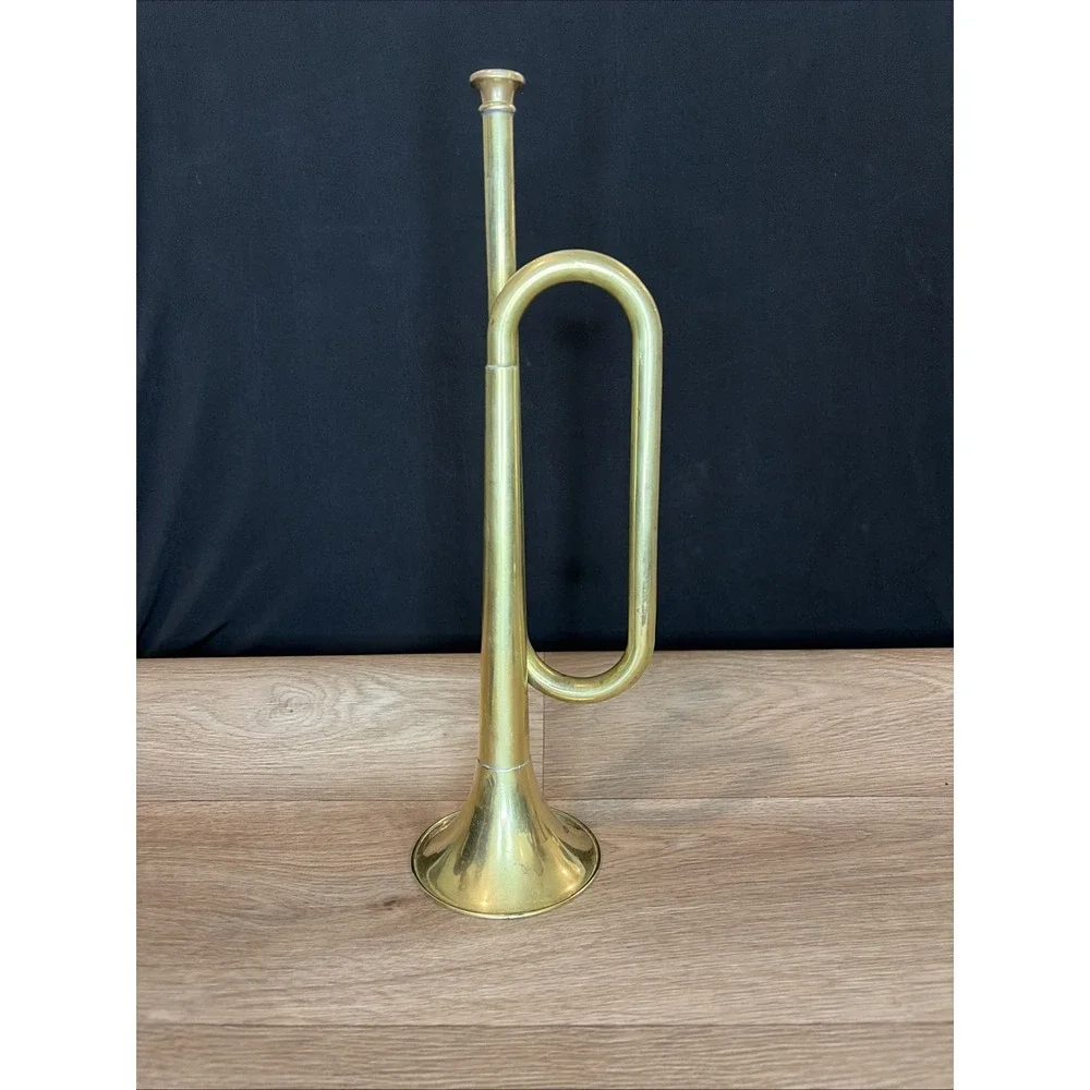 Vintage Brass Military Bugle Horn